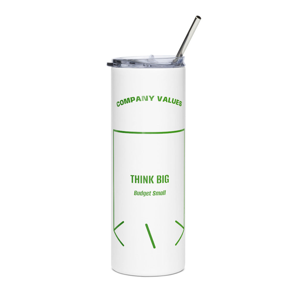 Think Big — White Green back mockup (20 oz)