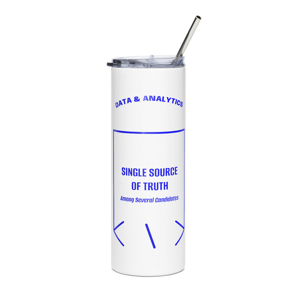 Single Source Of Truth — White Blue back mockup (20 oz)