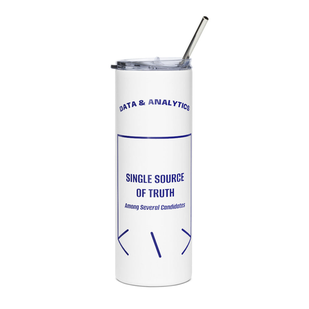 Single Source Of Truth — White Navy back mockup (20 oz)