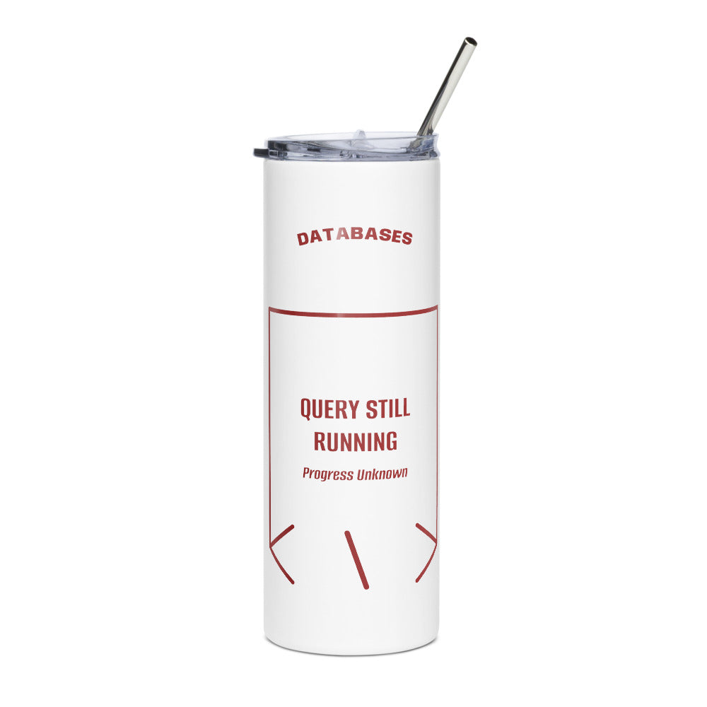 Query Still Running — White Brown back mockup (20 oz)