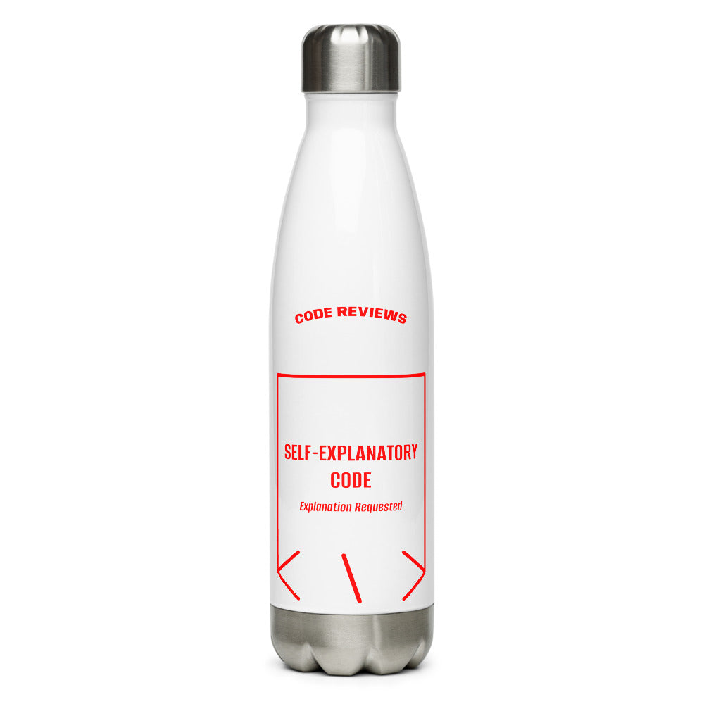 Self-Explanatory Code — secondary back mockup
