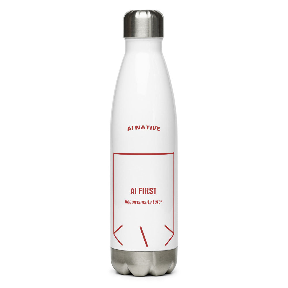AI First — White Brown back mockup (17 oz)