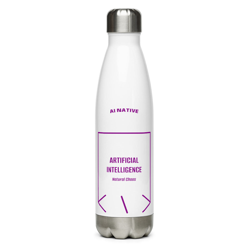 Artificial Intelligence — White Purple back mockup (17 oz)