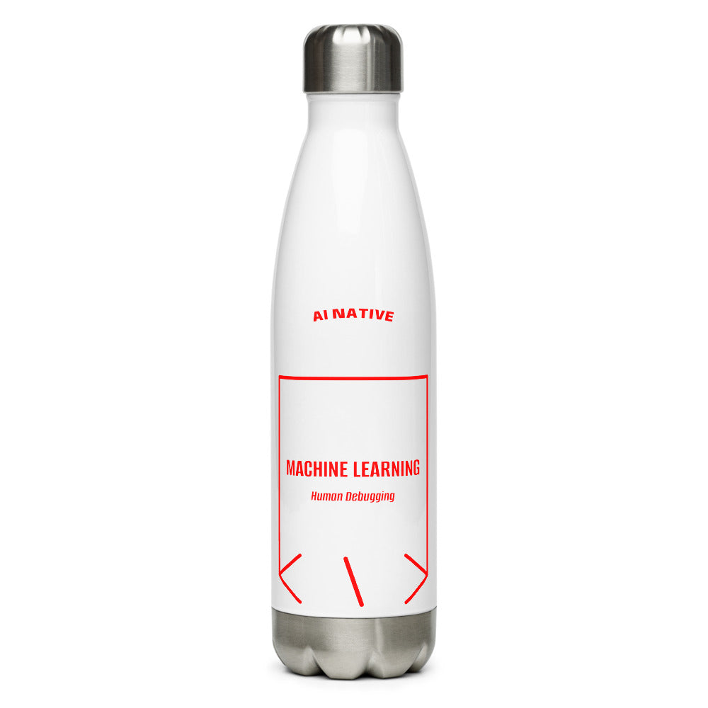 Machine Learning — White Red back mockup (17 oz)