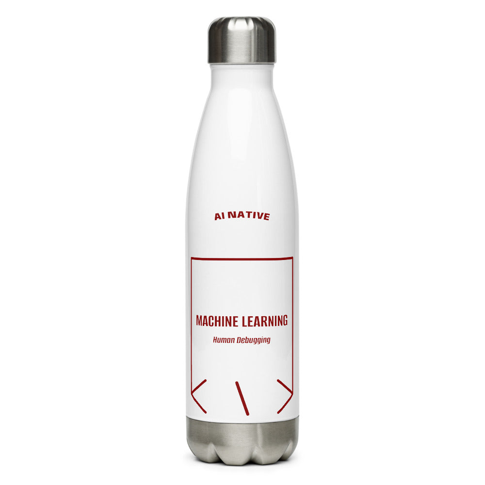 Machine Learning — White Maroon back mockup (17 oz)