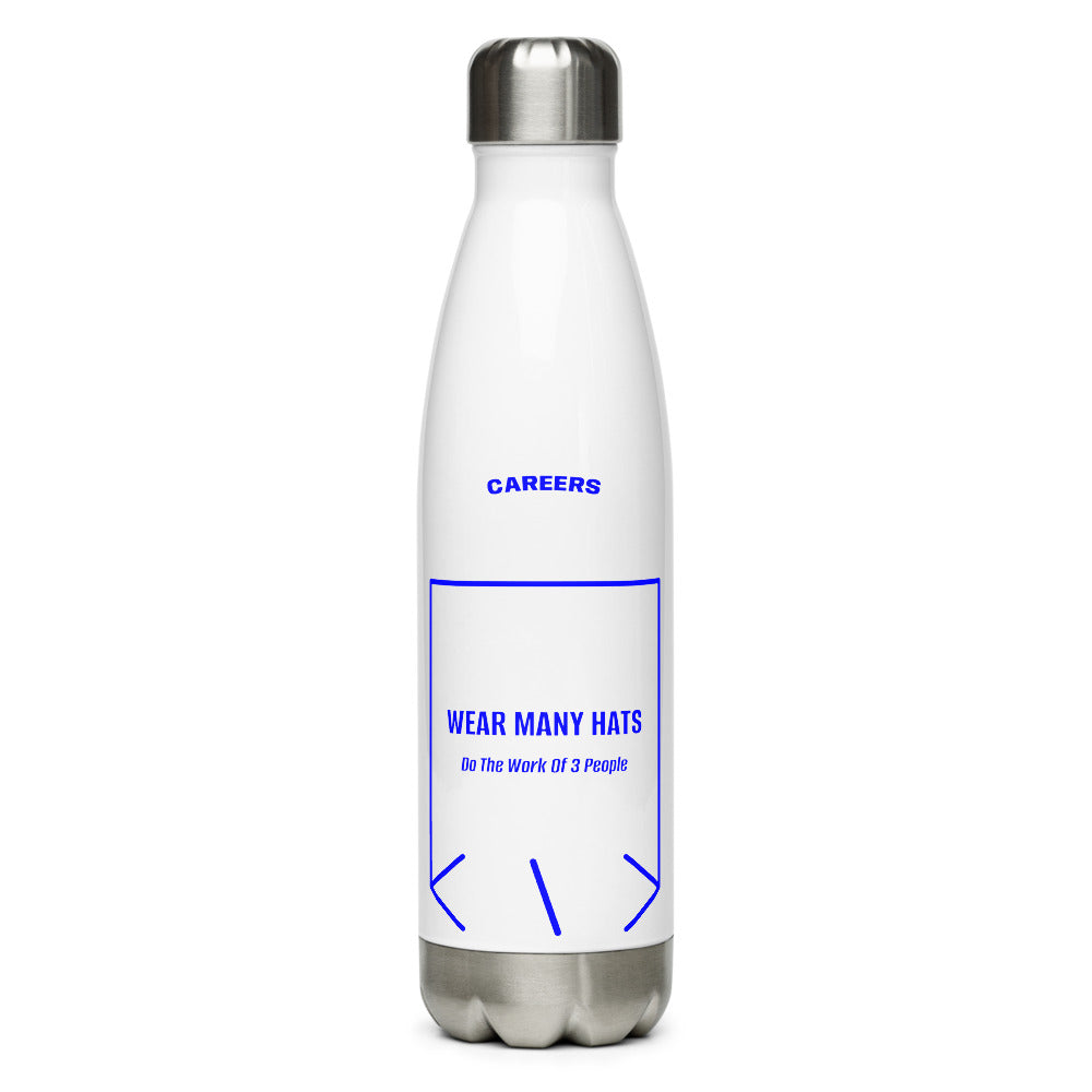 Wear Many Hats — White Blue back mockup (17 oz)