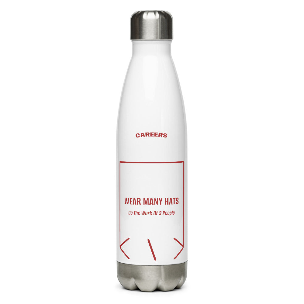 Wear Many Hats — White Brown back mockup (17 oz)