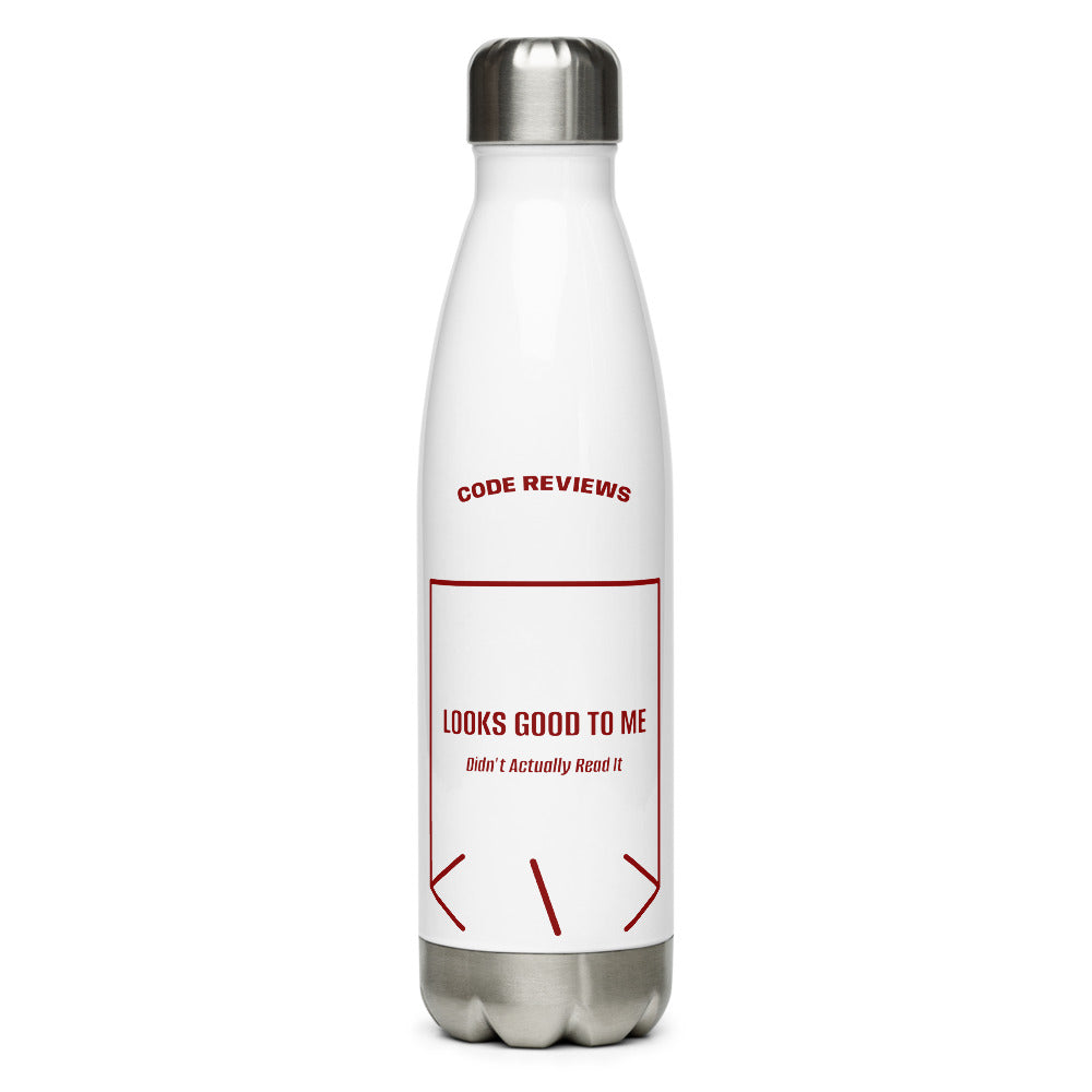 Looks Good To Me — White Maroon back mockup (17 oz)