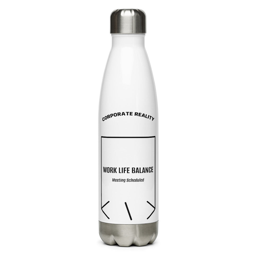 Work Life Balance — White Black back mockup (17 oz)