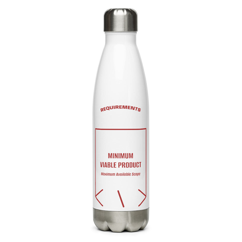 Minimum Viable Product — White Brown back mockup (17 oz)