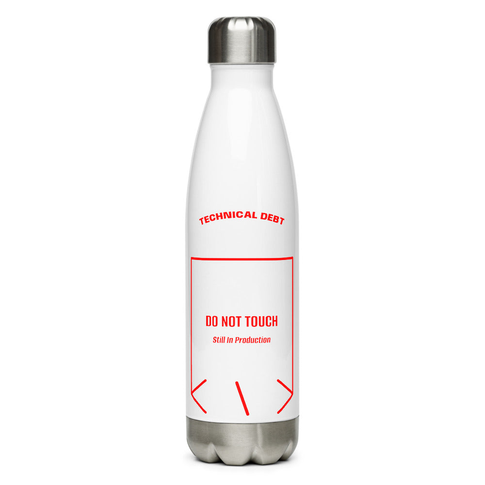 Do Not Touch — White Red back mockup (17 oz)
