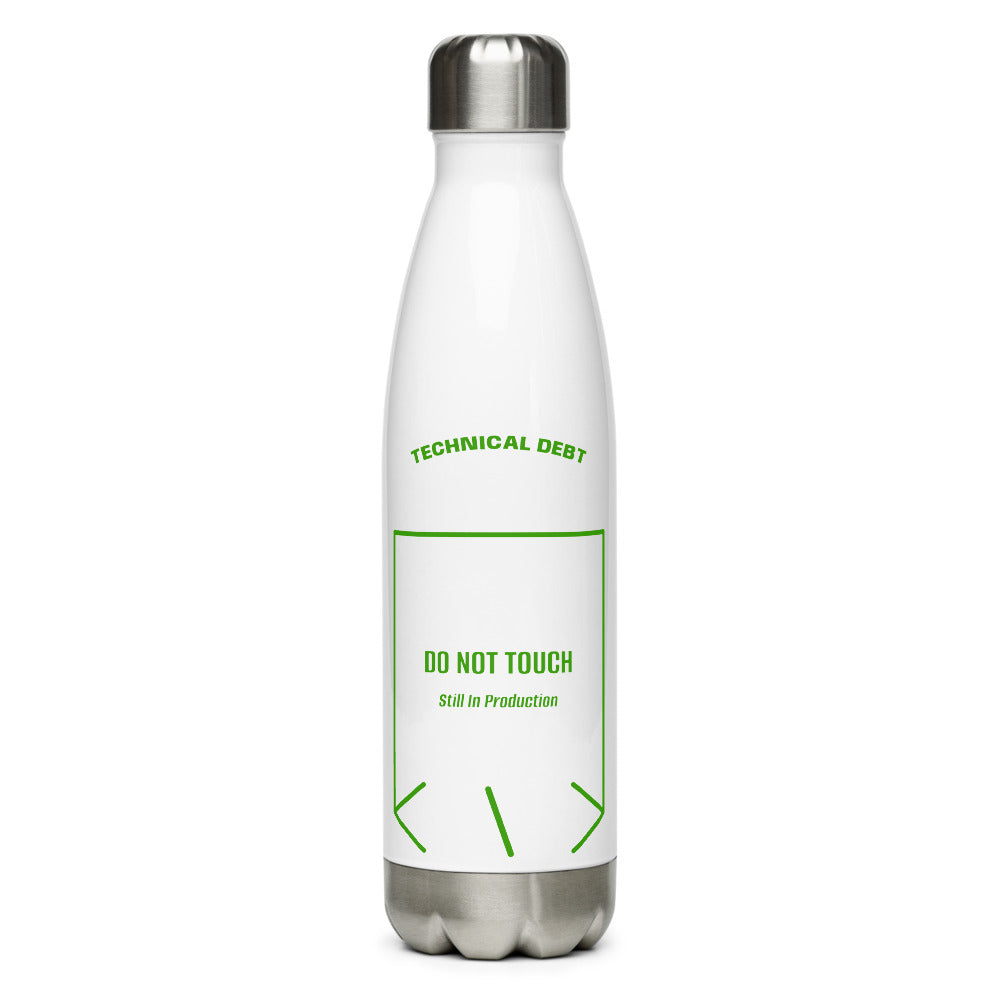 Do Not Touch — White Green back mockup (17 oz)