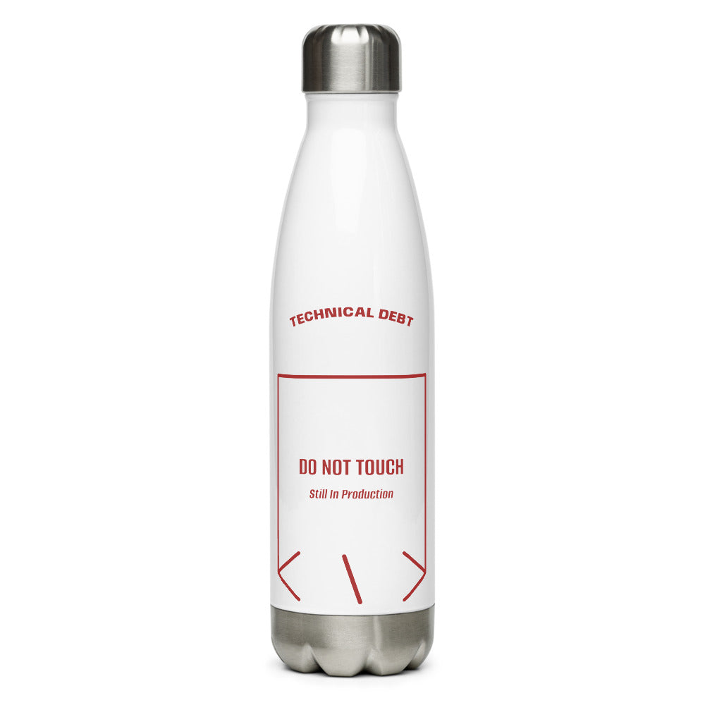 Do Not Touch — White Brown back mockup (17 oz)