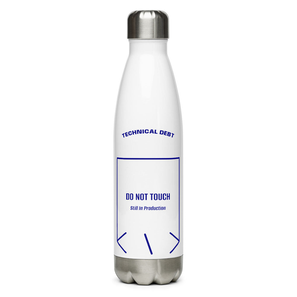 Do Not Touch — White Navy back mockup (17 oz)