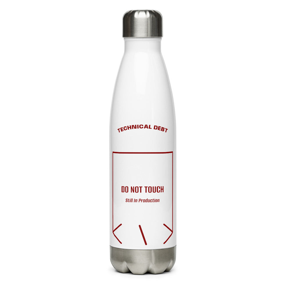 Do Not Touch — White Maroon back mockup (17 oz)