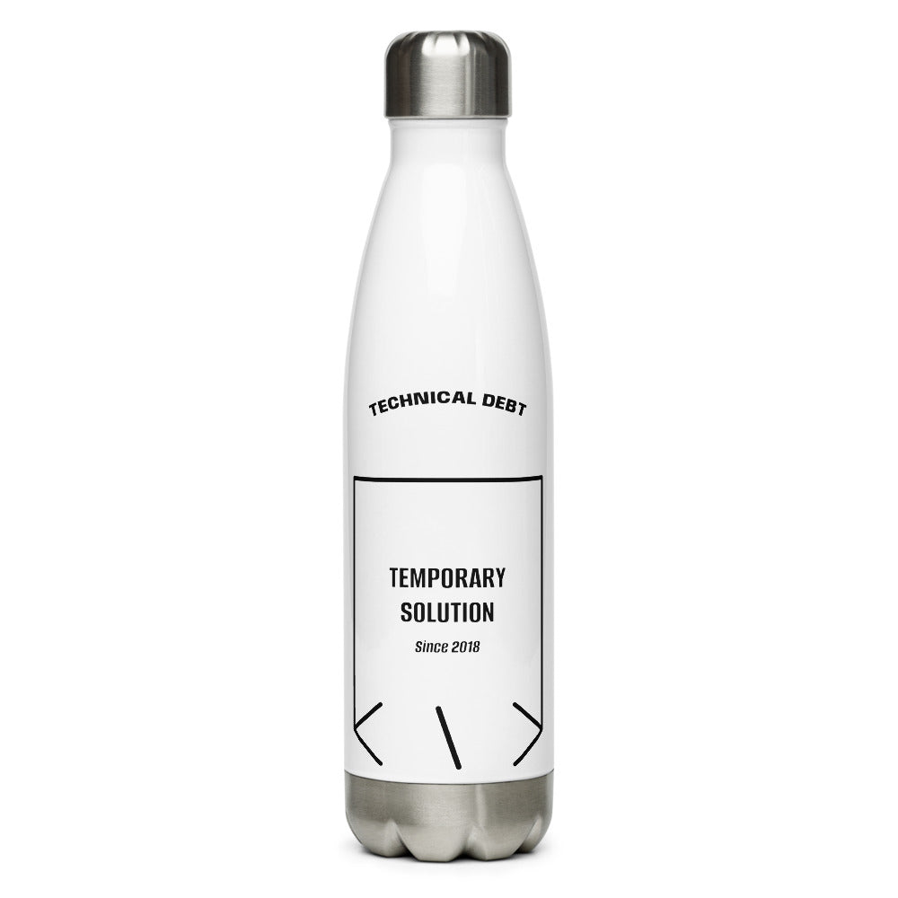 Temporary Solution — White Black back mockup (17 oz)