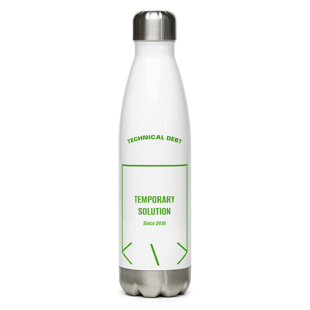 Temporary Solution — White Green back mockup (17 oz)