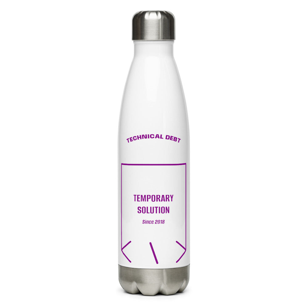 Temporary Solution — White Purple back mockup (17 oz)