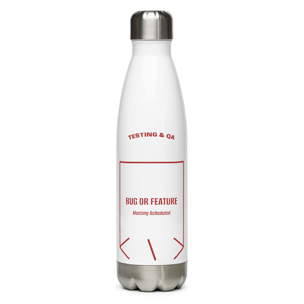 Bug Or Feature — White Brown back mockup (17 oz)