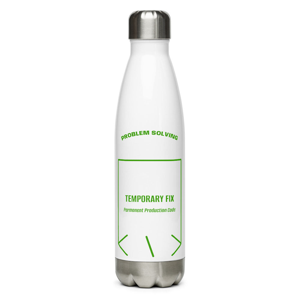 Temporary Fix — White Green back mockup (17 oz)