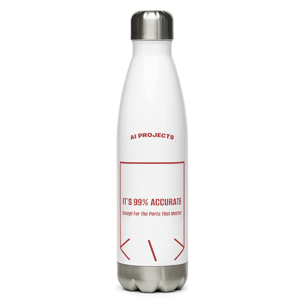 It's 99% Accurate — White Brown back mockup (17 oz)