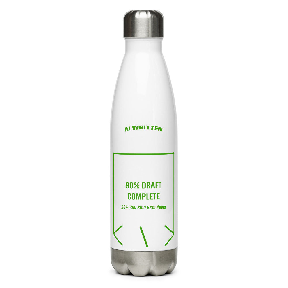 90% Draft Complete — White Green back mockup (17 oz)