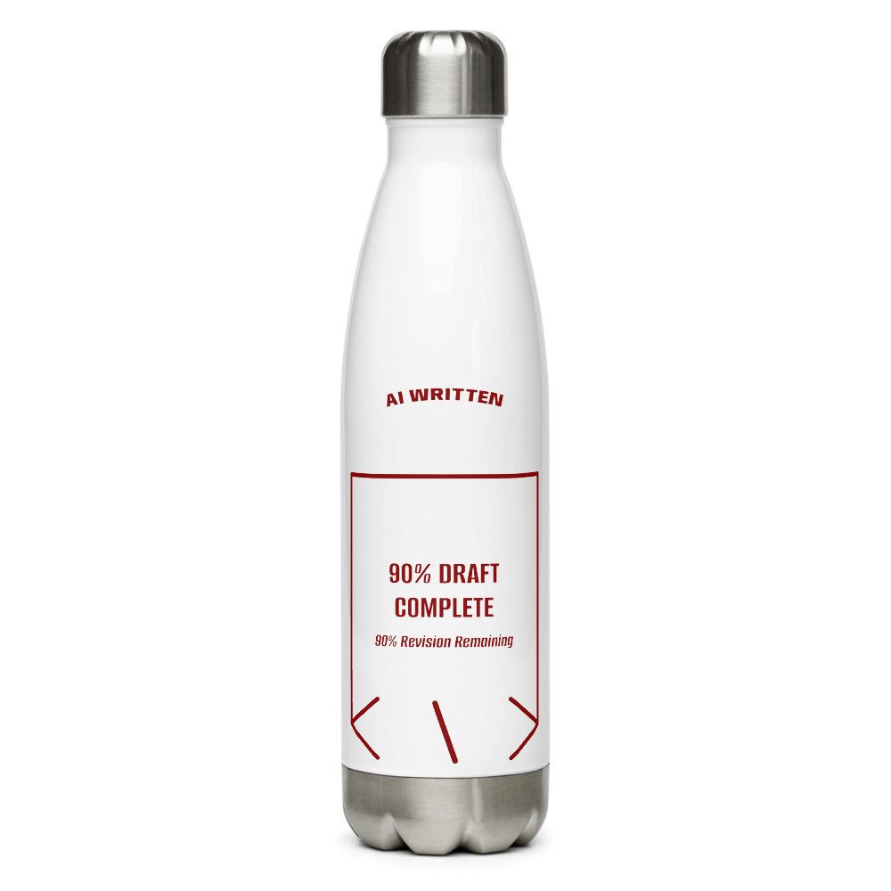 90% Draft Complete — White Maroon back mockup (17 oz)