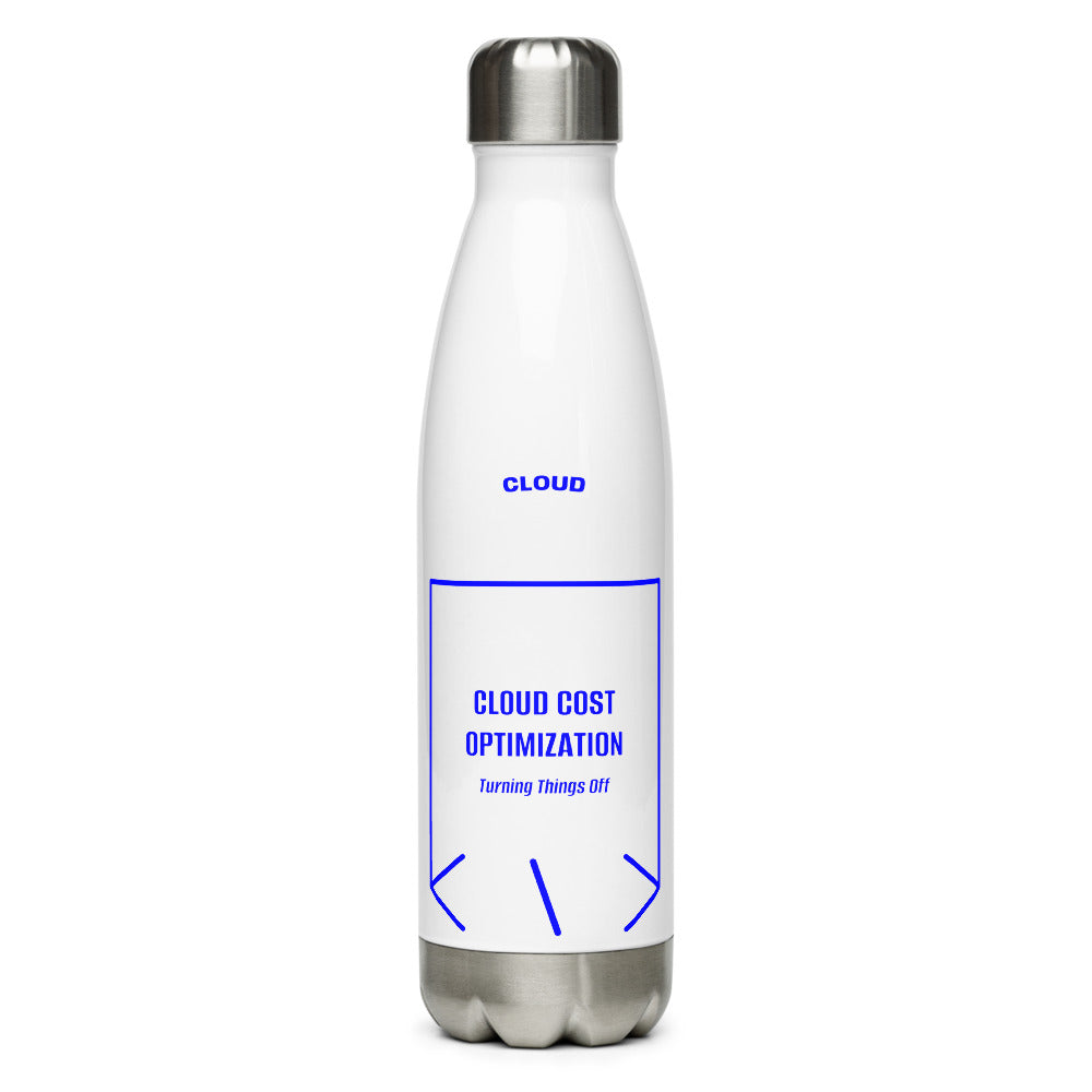 Cloud Cost Optimization — White Blue back mockup (17 oz)