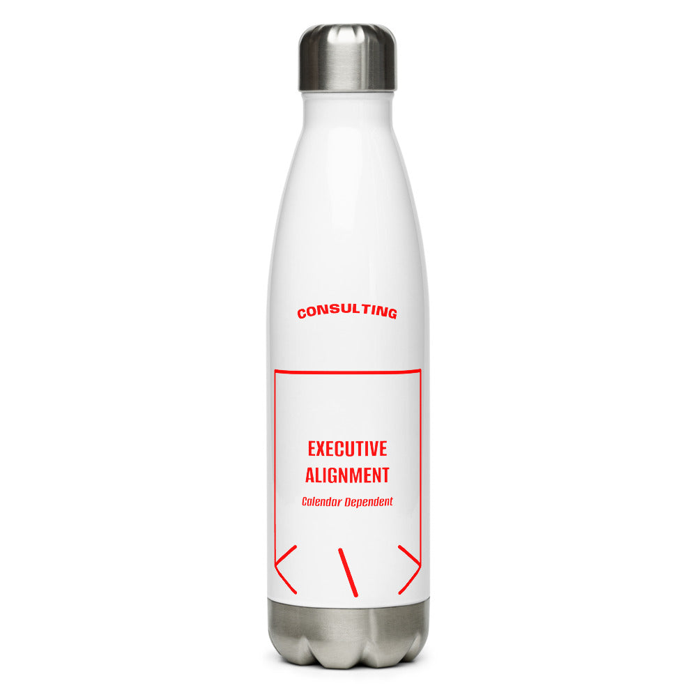 Executive Alignment — White Red back mockup (17 oz)