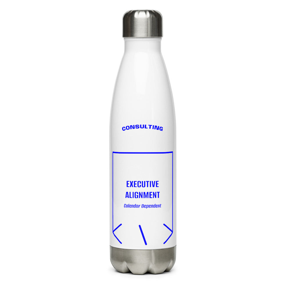 Executive Alignment — White Blue back mockup (17 oz)