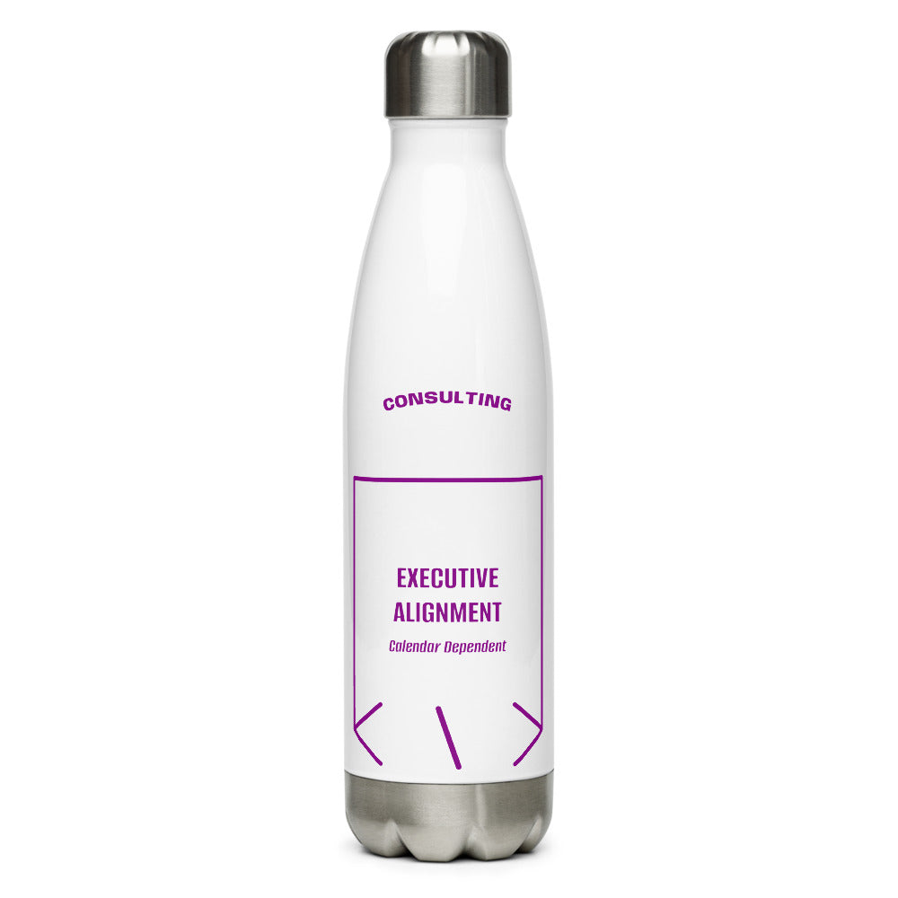 Executive Alignment — White Purple back mockup (17 oz)