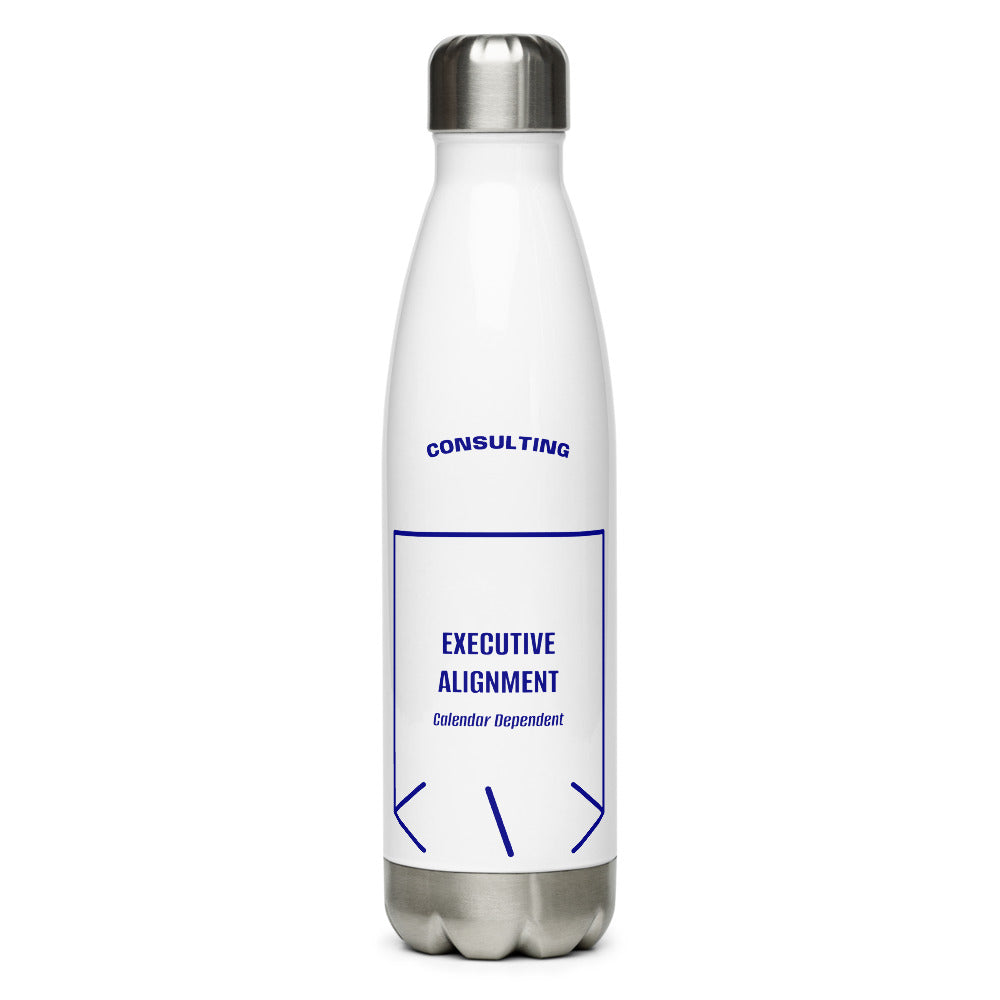 Executive Alignment — White Navy back mockup (17 oz)