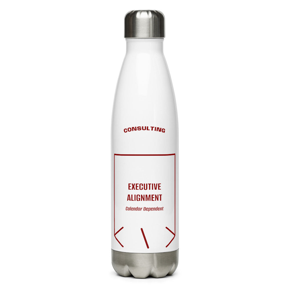 Executive Alignment — White Maroon back mockup (17 oz)