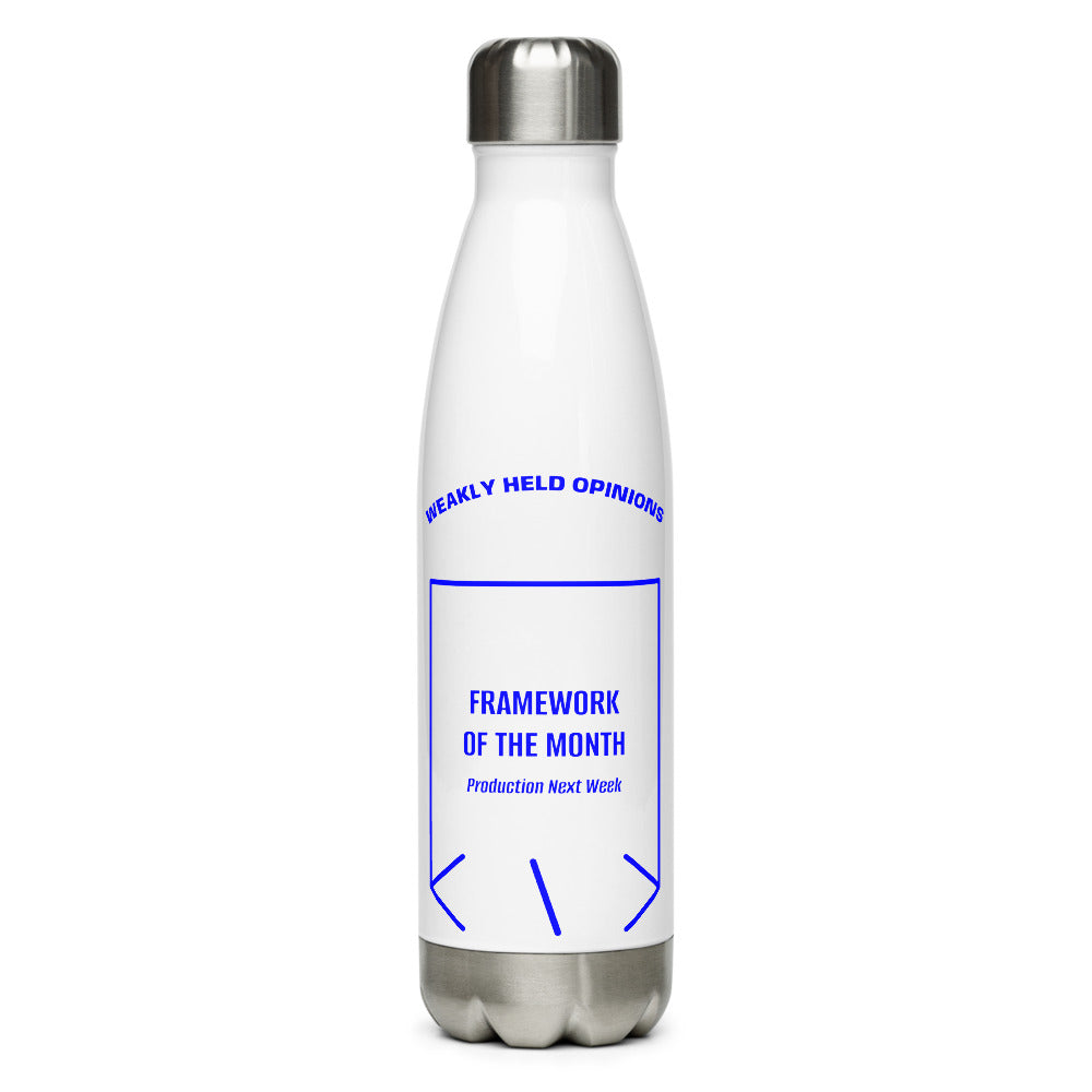 Framework Of The Month — White Blue back mockup (17 oz)