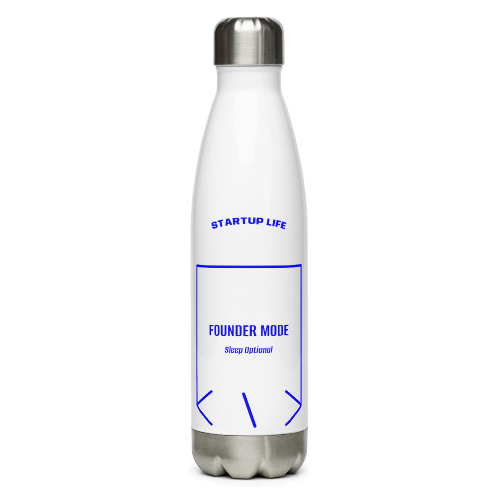 Founder Mode — White Blue back mockup (17 oz)