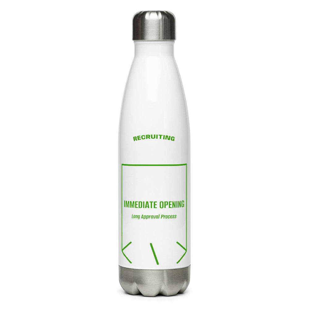 Immediate Opening — White Green back mockup (17 oz)