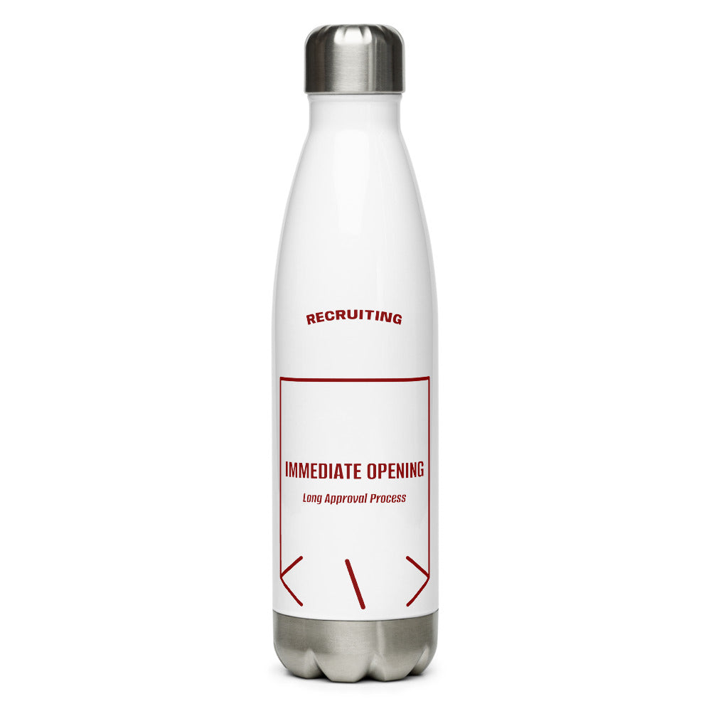 Immediate Opening — White Maroon back mockup (17 oz)