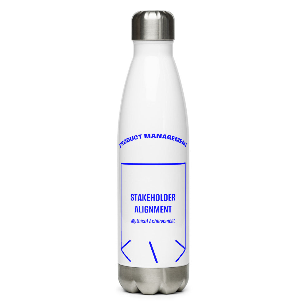 Stakeholder Alignment — White Blue back mockup (17 oz)