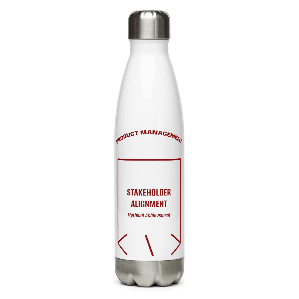 Stakeholder Alignment — White Maroon back mockup (17 oz)