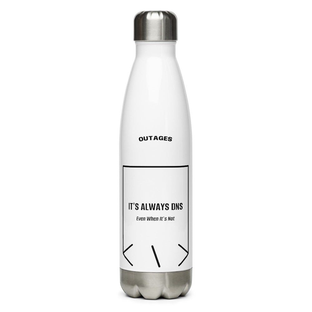 It's Always DNS — White Black back mockup (17 oz)