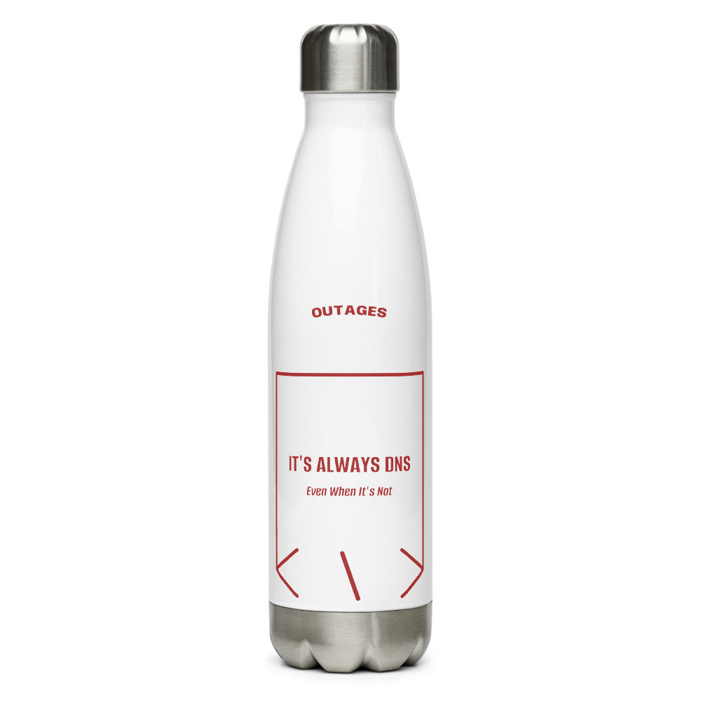 It's Always DNS — White Brown back mockup (17 oz)