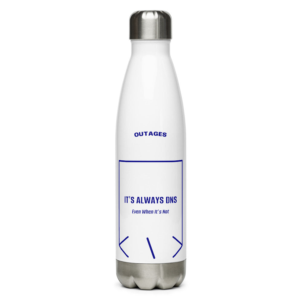 It's Always DNS — White Navy back mockup (17 oz)