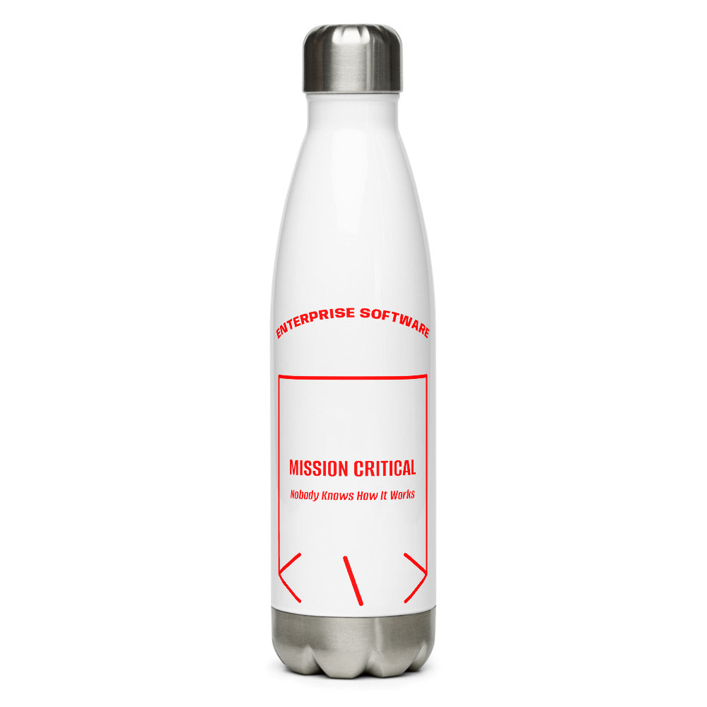 Mission Critical — White Red back mockup (17 oz)