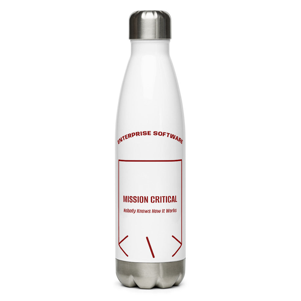 Mission Critical — White Maroon back mockup (17 oz)