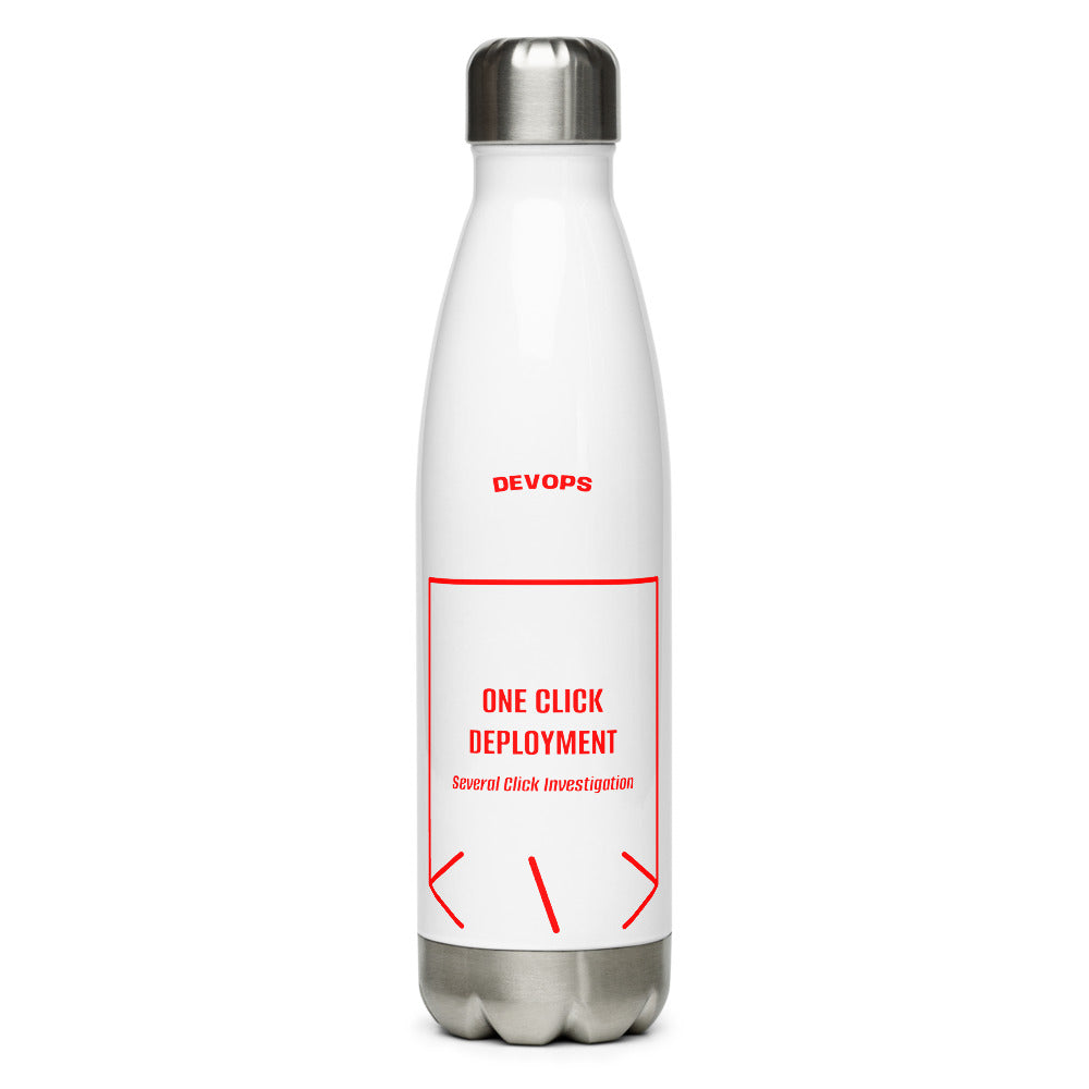 One Click Deployment — White Red back mockup (17 oz)