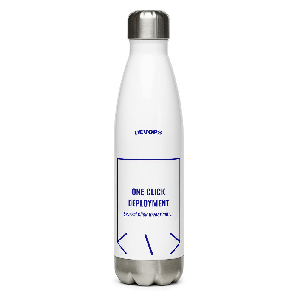 One Click Deployment — White Navy back mockup (17 oz)