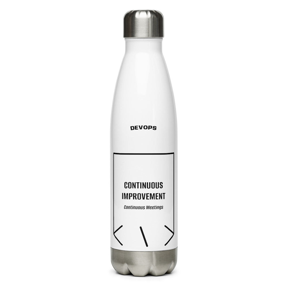 Continuous Improvement — White Black back mockup (17 oz)
