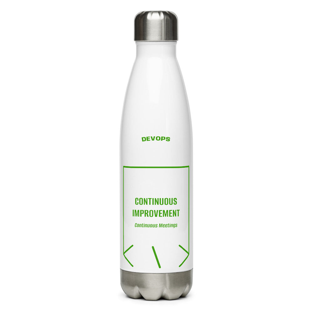 Continuous Improvement — White Green back mockup (17 oz)