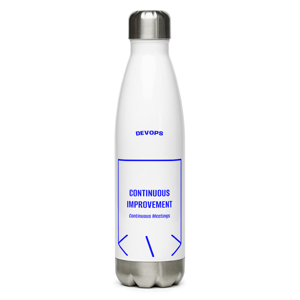 Continuous Improvement — White Blue back mockup (17 oz)