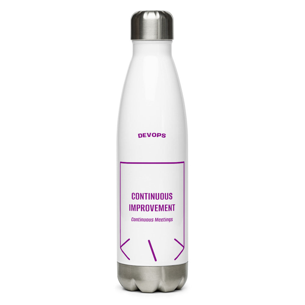 Continuous Improvement — White Purple back mockup (17 oz)